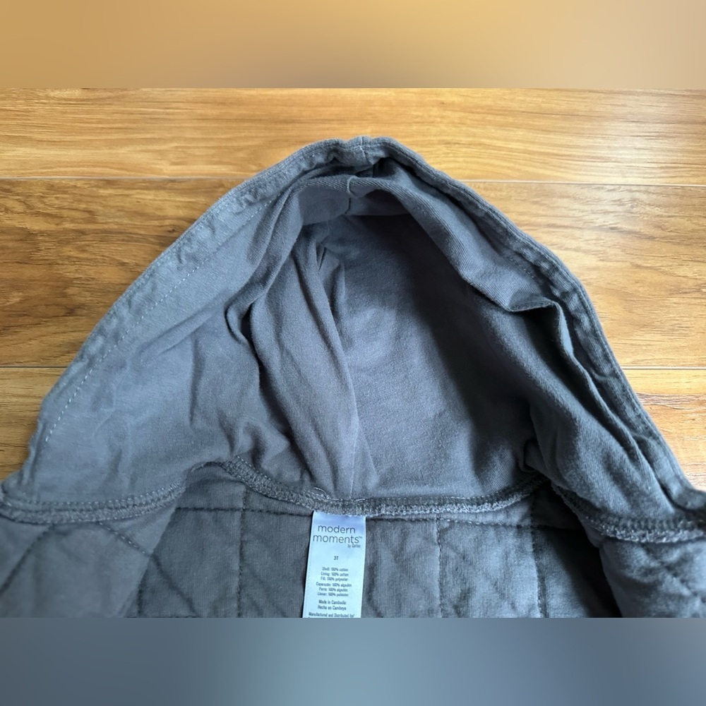 Modern Moments 3T Gray Hooded Jacket - Picture 3 of 8